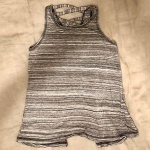 Girls Black and White Athletic Top - Size M
